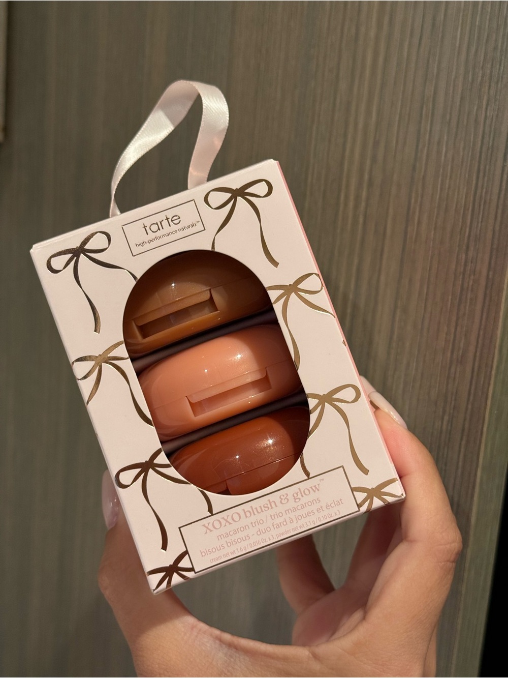 tarte XOXO Blush & Glow Macaron Trio limited edition holiday set